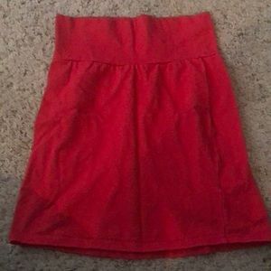 Charlotte Russe Red Bodycon Mini Skirt